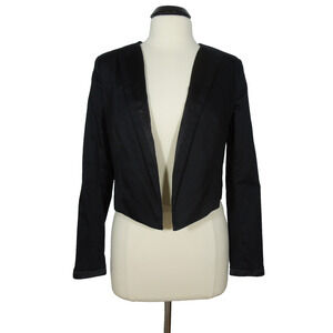 KATE YOUNG TARGET Short Blazer 10 Womens Black Lined Long Sleeves